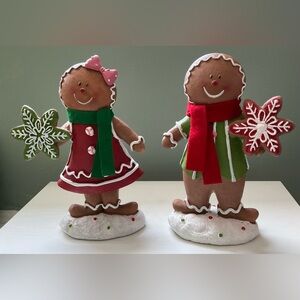 burton + Burton Gingerbread Couple Figurines